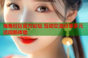 海角社区官方论坛 互动交流分享多元话题新体验