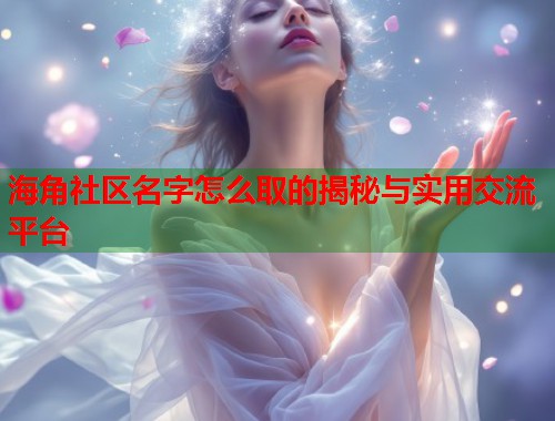 海角社区名字怎么取的揭秘与实用交流平台  第1张