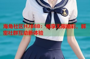 海角社区HJB8B：畅享无限精彩，解密社群互动新体验