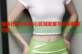 海角社区i3E4核心区域发展与未来展望分析