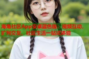 海角社区App安卓蓝色版：视频互动，扩列交友，社区生活一站式体验