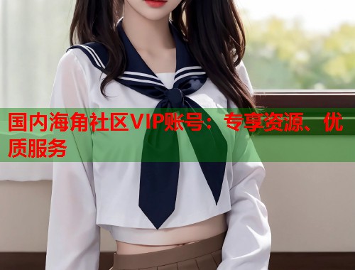 国内海角社区VIP账号：专享资源、优质服务  第1张