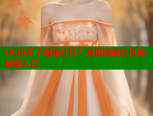 UC进不了海角社区？发现隐藏社区的秘密入口  第1张