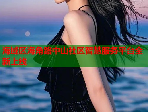 海域区海角路中山社区智慧服务平台全新上线  第1张