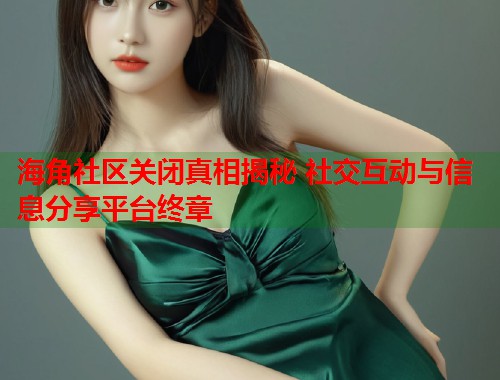 海角社区关闭真相揭秘 社交互动与信息分享平台终章  第2张