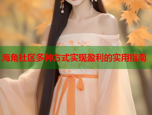 海角社区多种方式实现盈利的实用指南  第1张