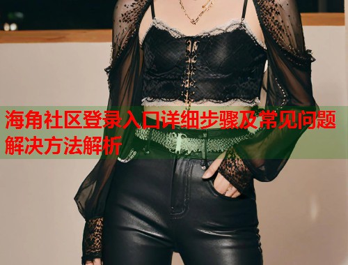海角社区登录入口详细步骤及常见问题解决方法解析  第1张