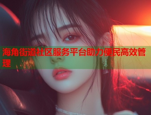 海角街道社区服务平台助力便民高效管理  第1张