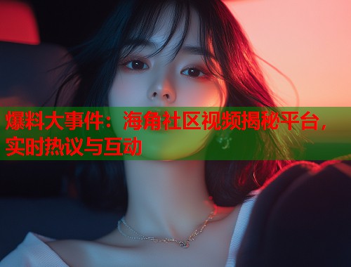 爆料大事件：海角社区视频揭秘平台，实时热议与互动  第1张